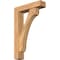 Ekena Millwork Legacy Block Smooth Bracket w/ Offset Brace, Western Red Cedar, 5 1/2"W x 22"D x 34"H BKT0604X22X34LEC05SWR - alternate 1